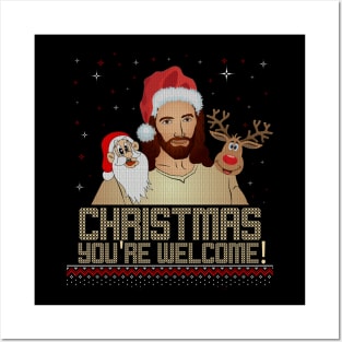 Christmas You're Welcome Posters and Art